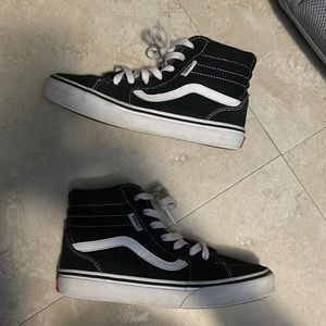 Black High Vans (Kids)